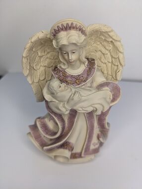 Sarah's Angels Mother's Day Vintage 1990s Mootherhood Hand painted Resin